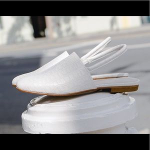 Intentionally Blank Sophie shoes in white croco